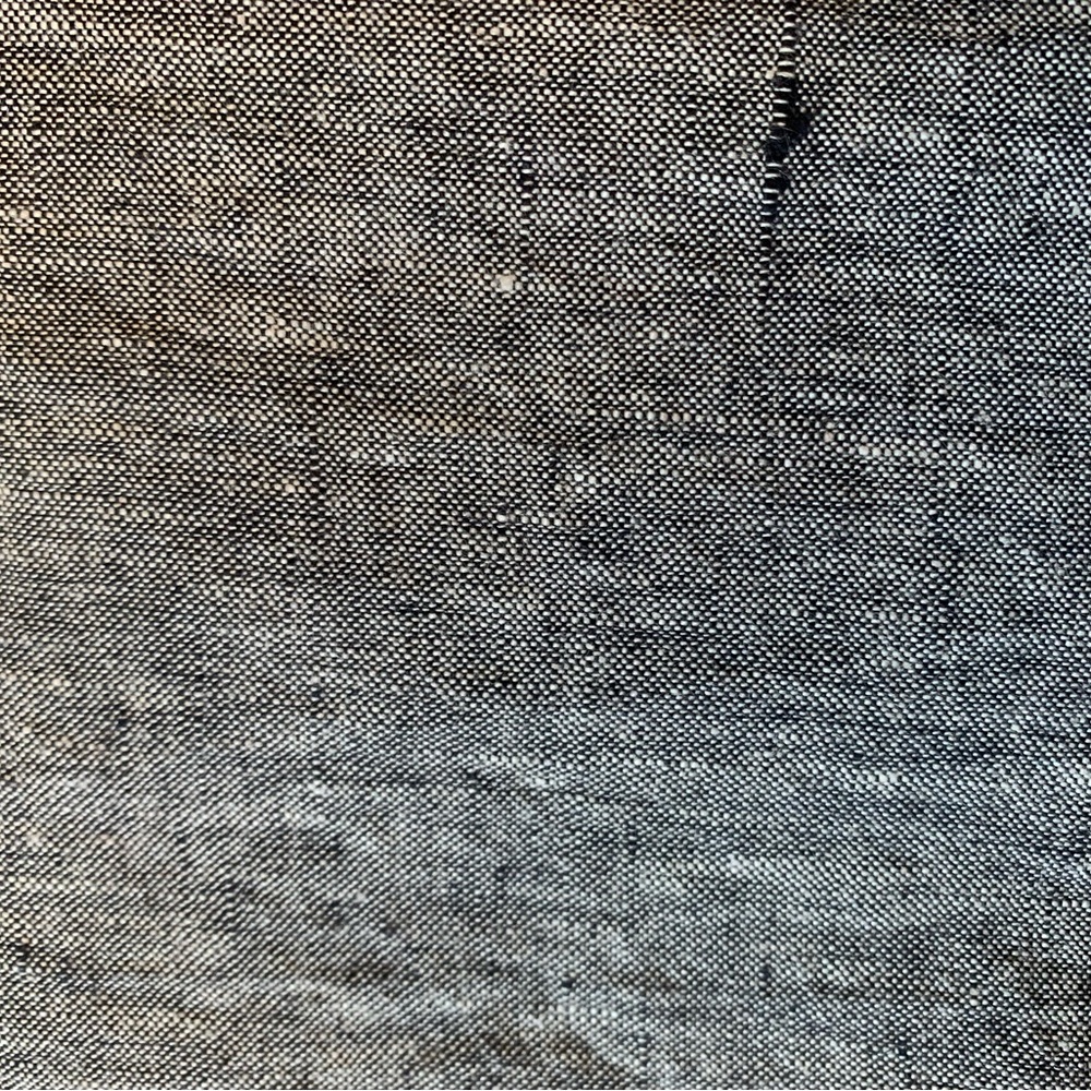 FLAX NWT LINEN PANTS FLOOD CROP SZ MED LANTERN TAPERED BLACK CROSS-DYE LAGENLOOK - Picture 9 of 9